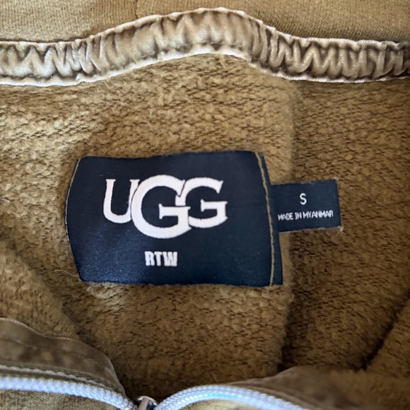 UGG Abbi Half Moon Sleeve Zip-Up Hoodie Size Small EUC - Picture 4 of 7